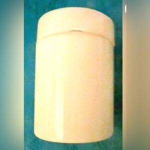 Empty Vintage Milk Glass Beauty Jar Used For Face/Skin Creams.
